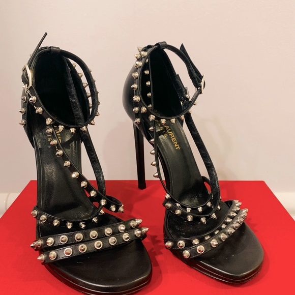 Saint Laurent Jane Studded Sandal - Picture 1 of 7